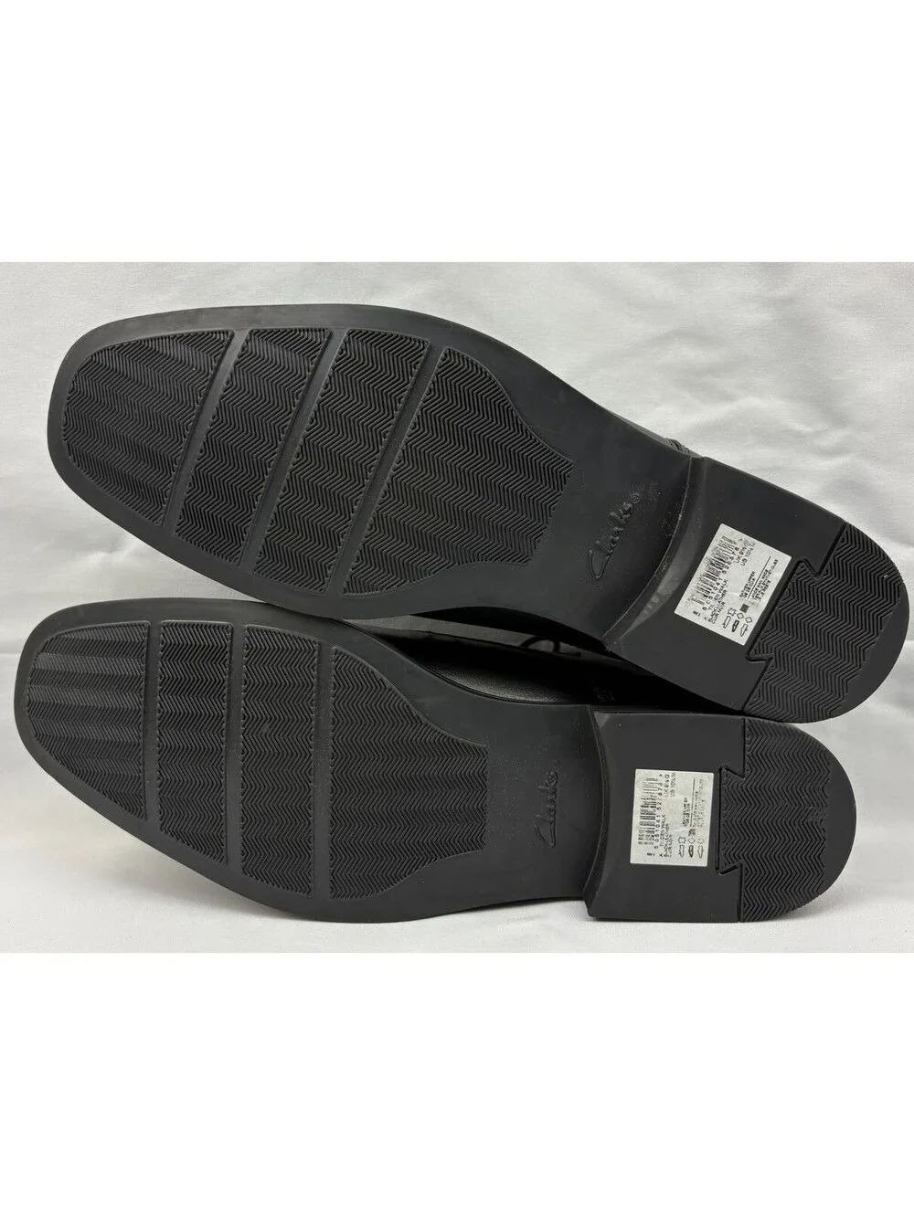 Clarks Collection Tilden Walk Men's 10.5M Black Leather Dress Shoes